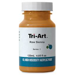 Tri-Art High Viscosity Artist Acrylic - Raw Sienna, 120 ml