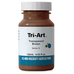 Tri-Art High Viscosity Artist Acrylic - Transparent Brown, 120 ml