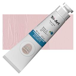 Tri-Art High Viscosity Artist Acrylic - Rose Gold, 60 ml tube and swatch