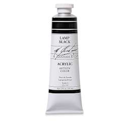 M. Graham Artists' Acrylics - Lamp Black, 59 ml tube