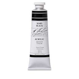 M. Graham Artists' Acrylics - Mars Black, 2 oz tube