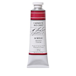 M. Graham Artists' Acrylics - Cadmium Red Deep, 2 oz tube