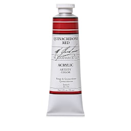 M. Graham Artists' Acrylics - Quinacridone Red, 2 oz tube