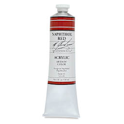 M. Graham Artists' Acrylics - Naphthol Red, 5 oz Tube
