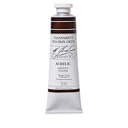 M. Graham Artists' Acrylics - Transparent Red Oxide, 2 oz tube