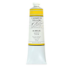 M. Graham Artists' Acrylics - Cadmium Yellow, 5 oz Tube