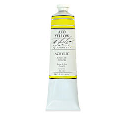 M. Graham Artists' Acrylics - Azo Yellow, 5 oz Tube