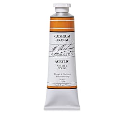M. Graham Artists' Acrylics - Cadmium Orange, 2 oz tube
