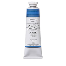 M. Graham Artists' Acrylics - Cerulean Blue, 2 oz tube