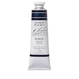 M. Graham Artists' Acrylics - Prussian Blue, 2 oz tube