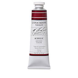 M. Graham Artists' Acrylics - Quinacridone Violet, 2 oz tube