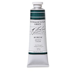 M. Graham Artists' Acrylics - Phthalocyanine Green, 2 oz tube