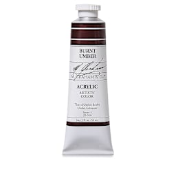 M. Graham Artists' Acrylics - Burnt Umber, 2 oz tube