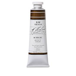 M. Graham Artists' Acrylics - Raw Sienna, 2 oz tube