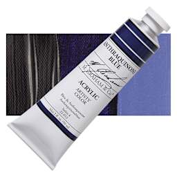 M. Graham Artists' Acrylic - Anthraquinone Blue, 59 ml tube and swatch