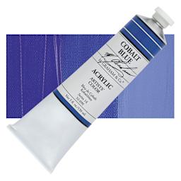 M. Graham Artists' Acrylic - Cobalt Blue, 5 oz Tube and swatch