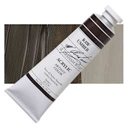 M. Graham Artists' Acrylic - Raw Umber, 2 oz tube and swatch