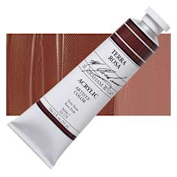 M. Graham Artists' Acrylic - Terra Rosa, 2 oz tube and swatch