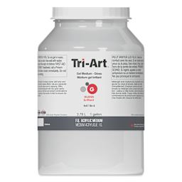 Tri-Art Acrylic Gel Medium - Gloss Gel, 3.78 L