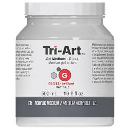 Tri-Art Acrylic Gel Medium - Gloss Gel, 500 ml jar