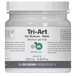 Tri-Art Acrylic Gel Medium - Matte, 250 ml