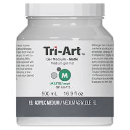 Tri-Art Acrylic Gel Medium - Matte, 500 ml