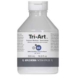 Tri-Art Acrylic Polymer - Semi-Gloss, 500 ml