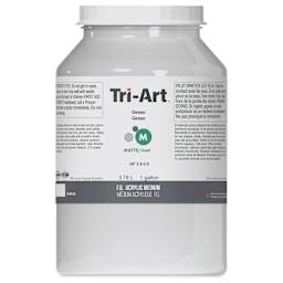 Tri-Art Finest Acrylic White Gesso - Front of One Gallon Jar
