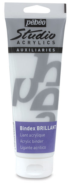 Pebeo Bindex Brillant - 250 ml tube shown upright
