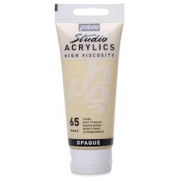 Pebeo High Viscosity Acrylics - Buff Titanium, 100 ml tube