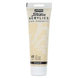 Pebeo High Viscosity Acrylics - Buff Titanium, 250 ml tube