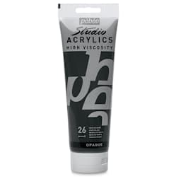 Pebeo High Viscosity Acrylics - Mars Black, 250 ml tube