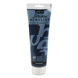 Pebeo High Viscosity Acrylics - Payne's Gray, 250 ml, Tube (Front)