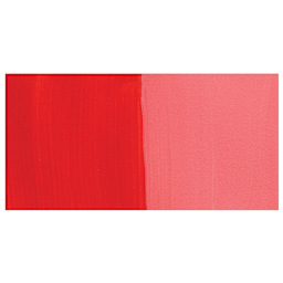 Pebeo High Viscosity Acrylic - Transparent Vermilion, 250 ml, Tube and swatch