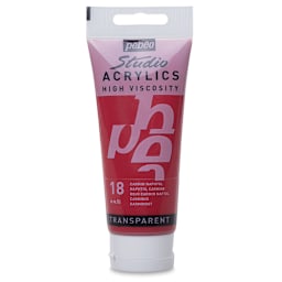 Pebeo High Viscosity Acrylics - Naphthol Carmine, 100 ml tube