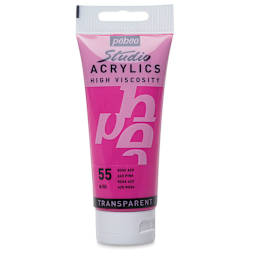 Pebeo High Viscosity Acrylics - Azo Pink, 100 ml tube