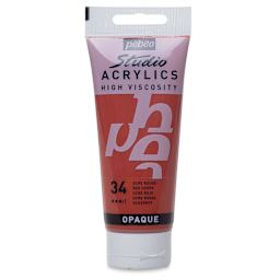 Pebeo High Viscosity Acrylics - Red Ochre, 100 ml tube
