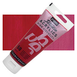Pebeo High Viscosity Acrylic - Primary Magenta, 100 ml tube and swatch