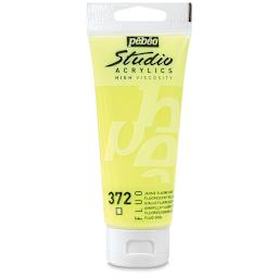 Pebeo High Viscosity Acrylics - Fluorescent Yellow, 100 ml tube