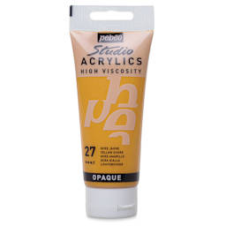 Pebeo High Viscosity Acrylics - Yellow Ochre, 100 ml tube