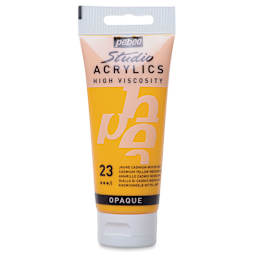 Pebeo High Viscosity Acrylics - Cadmium Yellow Medium Hue, 100 ml tube