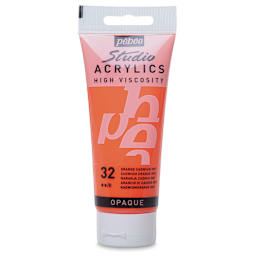 Pebeo High Viscosity Acrylics - Cadmium Orange Hue, 100 ml tube