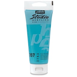 Pebeo High Viscosity Acrylics - Iridescent Blue/Green, 100 ml tube