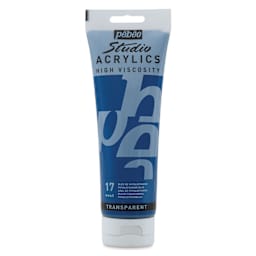 Pebeo High Viscosity Acrylics - Phthalocyanine Blue, 250 ml Tube
