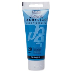 Pebeo High Viscosity Acrylics - Cerulean Blue, 100 ml tube