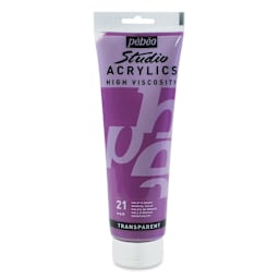 Pebeo High Viscosity Acrylics - Oriental Violet, 250 ml, Tube (Front)