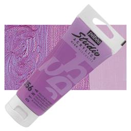 Pebeo High Viscosity Acrylic - Iridescent Violet/Blue, 100 ml, Tube and swatch