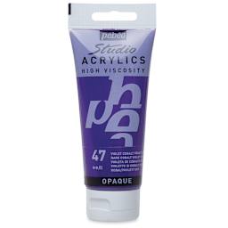 Pebeo High Viscosity Acrylics - Dark Cobalt Violet Hue, 100 ml tube