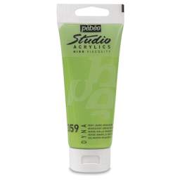 Pebeo High Viscosity Acrylics - Iridescent Green/Yellow, 100 ml tube