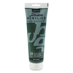 Pebeo High Viscosity Acrylics - Opaque Sap Green, 250 ml, Tube (Front)
